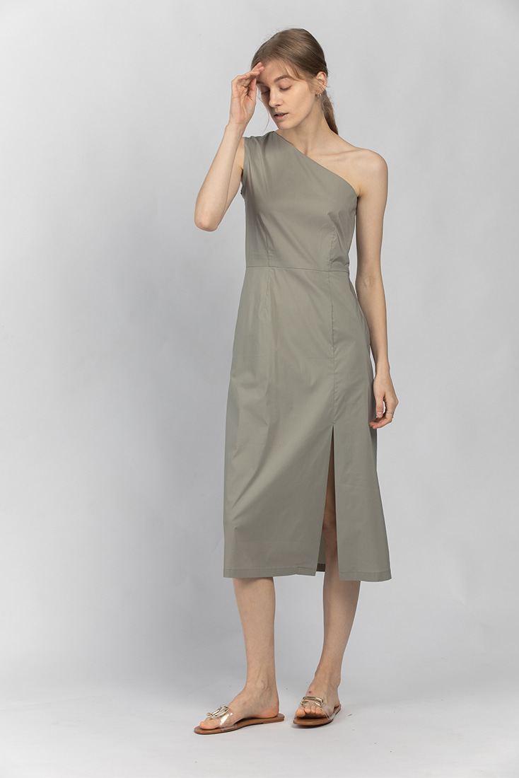 Asymmetric Dress - Grey