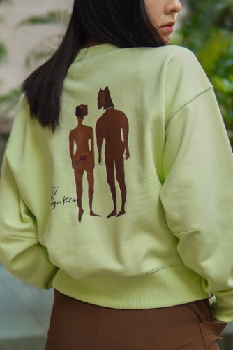 [TAV X Suhyun Kim] Sweatshirt (Lime) Limited edition