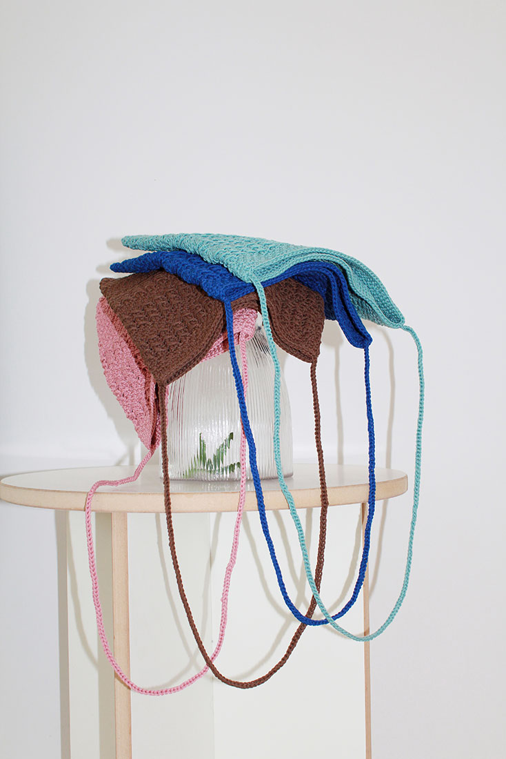 Handmade knitting bag