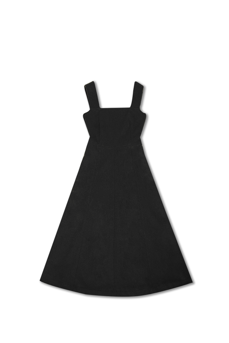 [리퍼브제품]Wool simple dress - Black