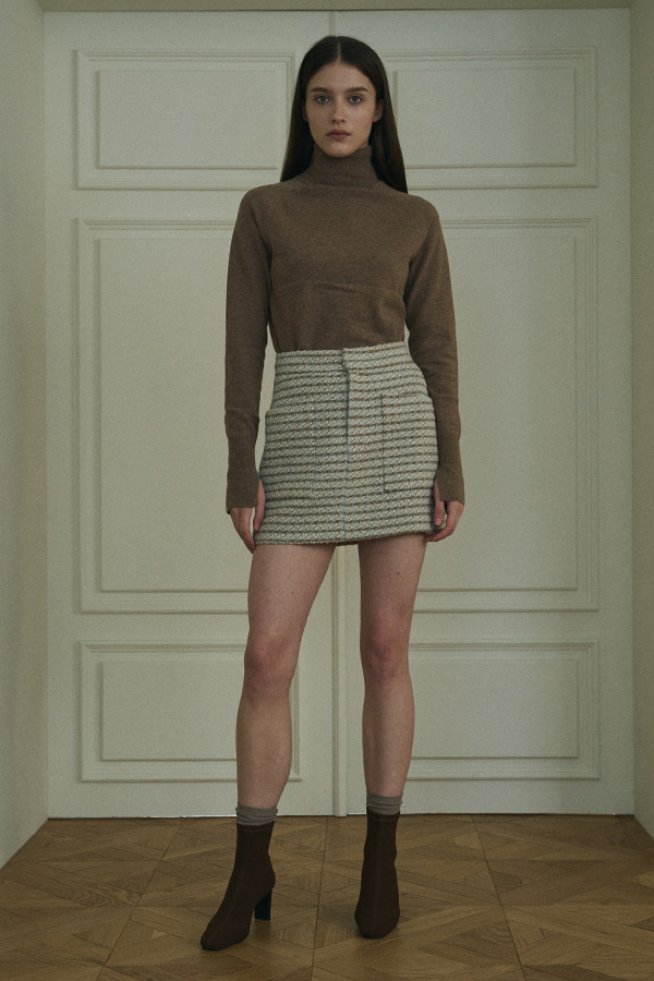 Beart plaid mini skirt